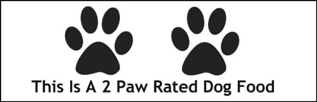 2 Paw Rated Dog Food