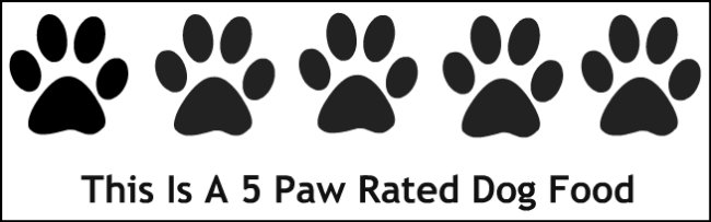 5 Paw Rated Dog Food